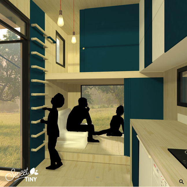 Tiny House Vue 3D intérieur 2